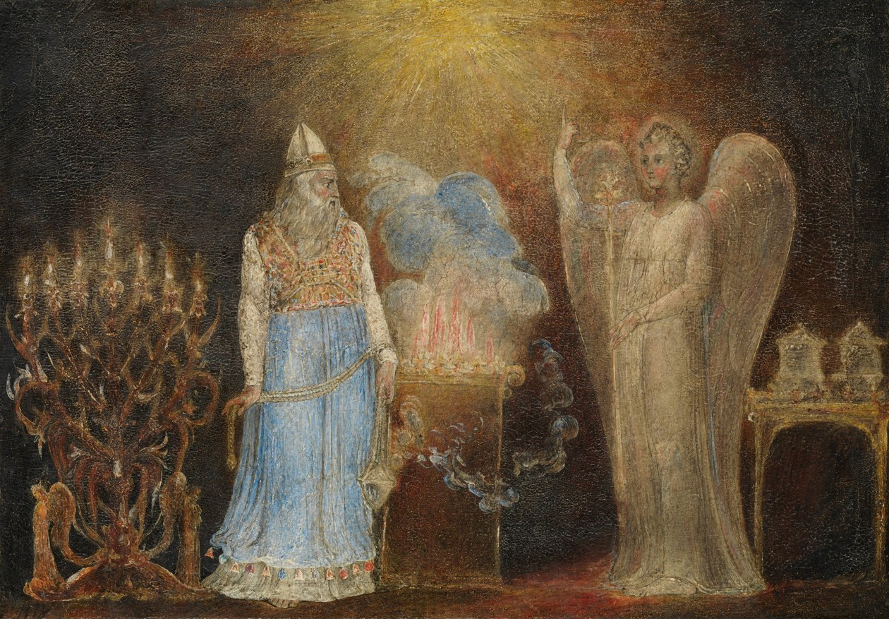Der Engel erscheint Zacharias von William Blake