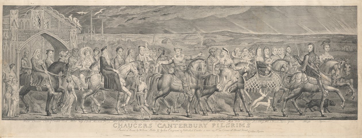 Die Canterbury-Pilger, 1810 von William Blake