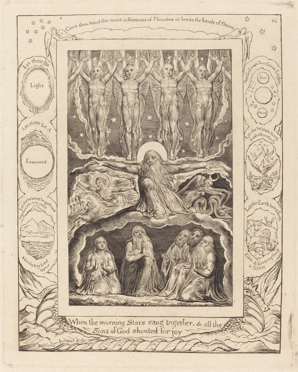 Die Schöpfung von William Blake