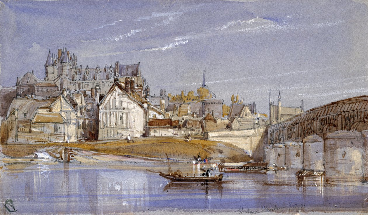 Das Schloss von Amboise an der Loire von William Callow
