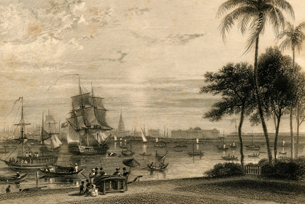 Kalkutta, vom Garden House Reach von William Daniell