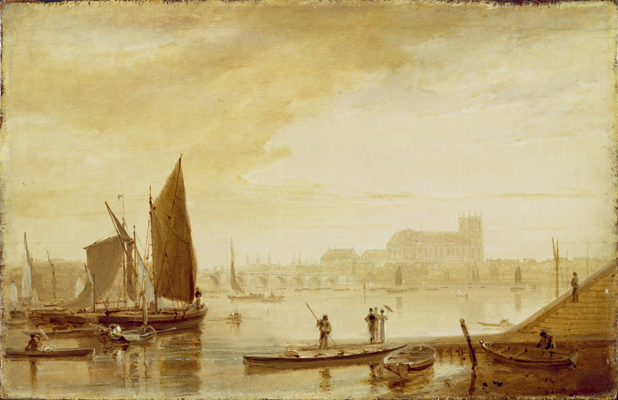 Westminster Bridge und Abtei von William Daniell