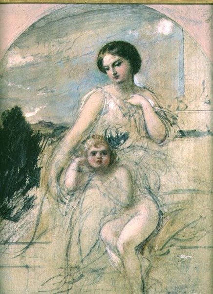 Mutter und Kind von William Edward Frost