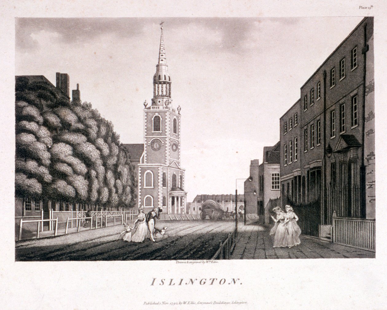 St Mary, Islington, London, 1792 von William Ellis