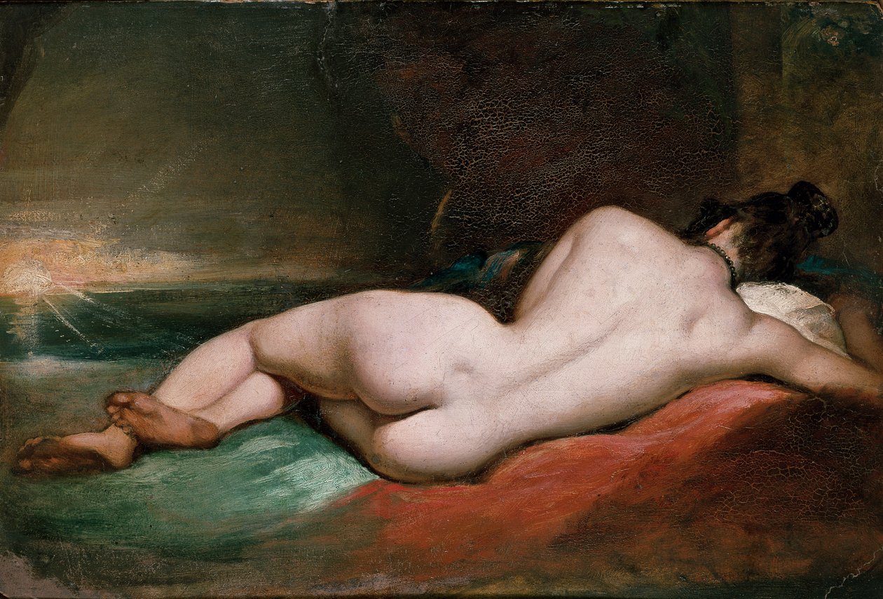 Nackte Frau liegend von William Etty