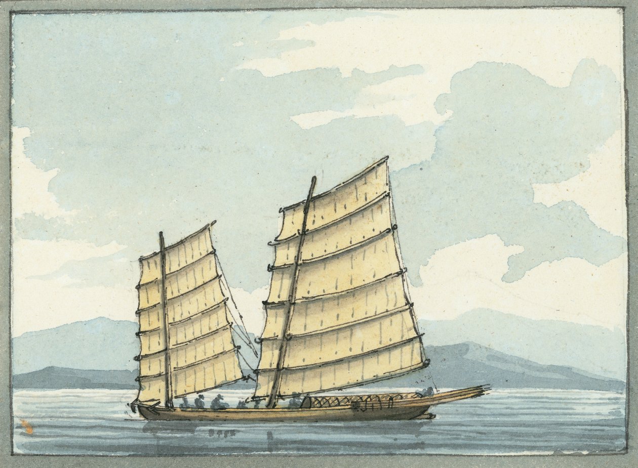 Chinesisches Lotsenboot aus Macao von William Ffarington