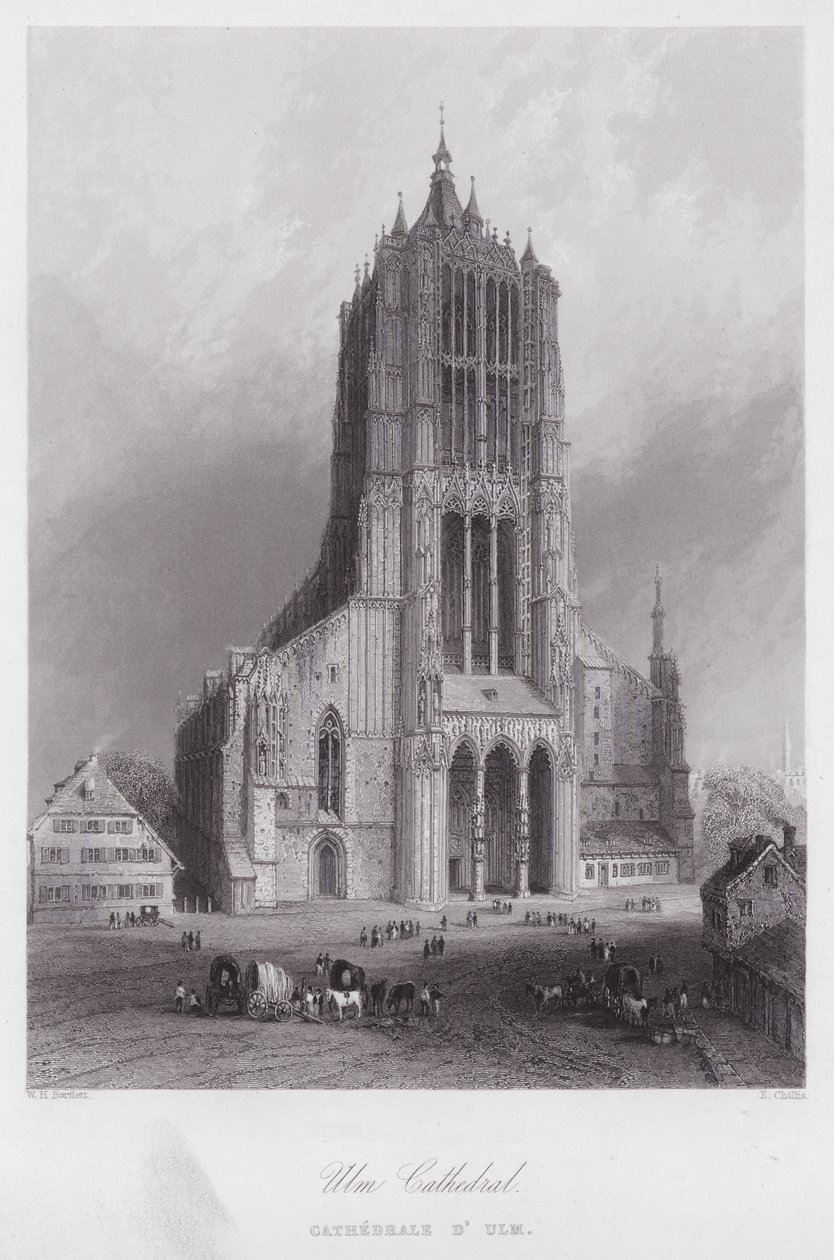 Ulmer Münster (Gravur) von William H. Bartlett