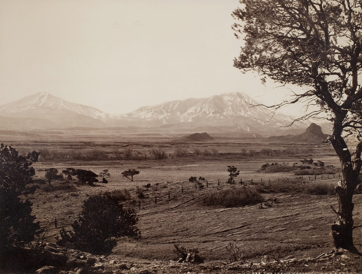 Die Spanischen Gipfel, ca. 1871 von William H. Jackson