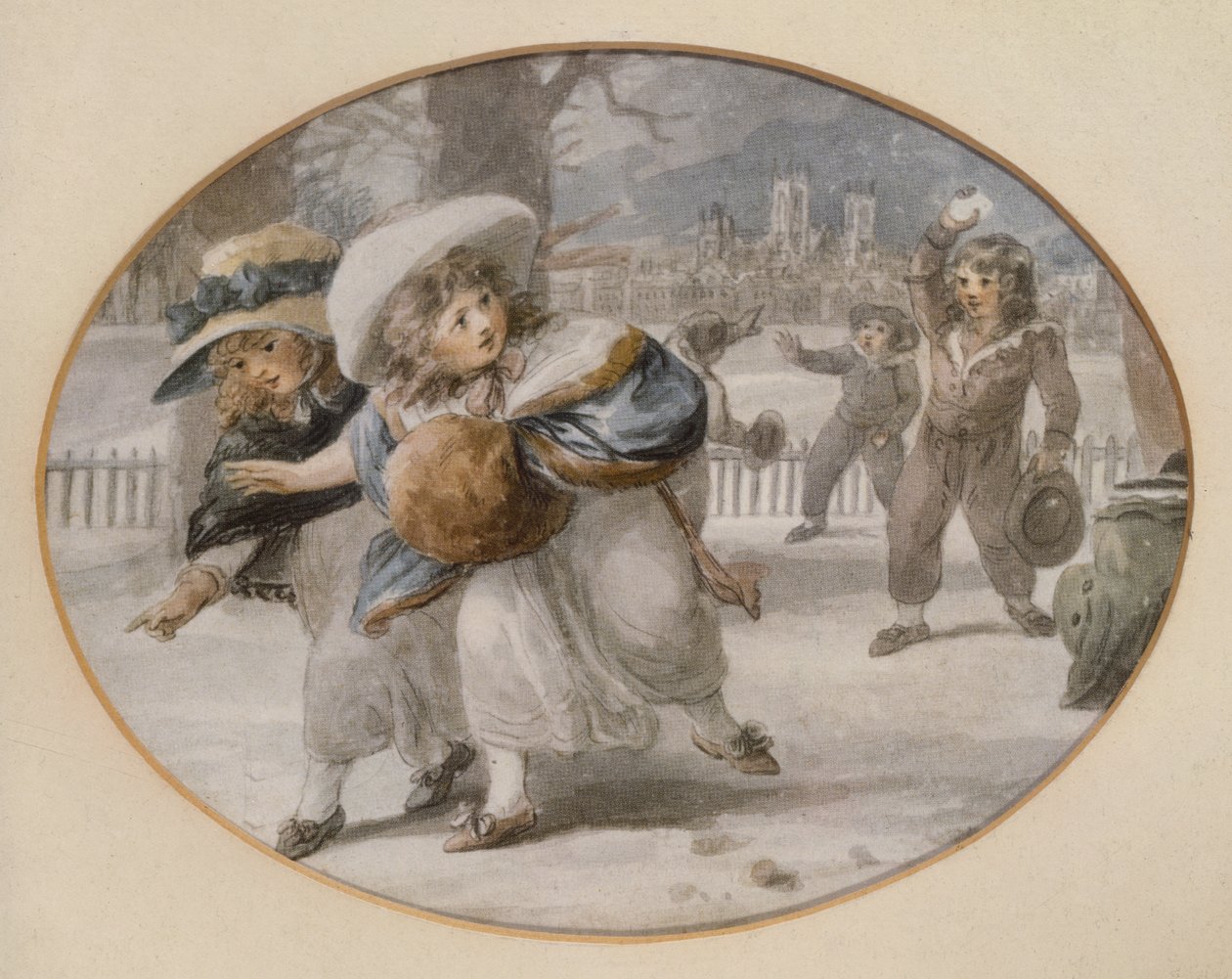 Schneeballschlacht von William Hamilton