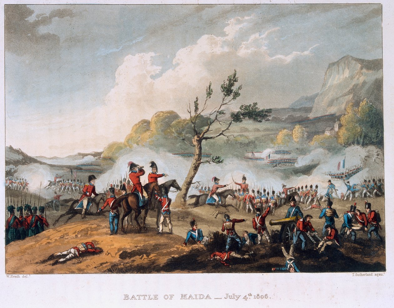 Schlacht von Maida, 4. Juli 1806 von William Heath