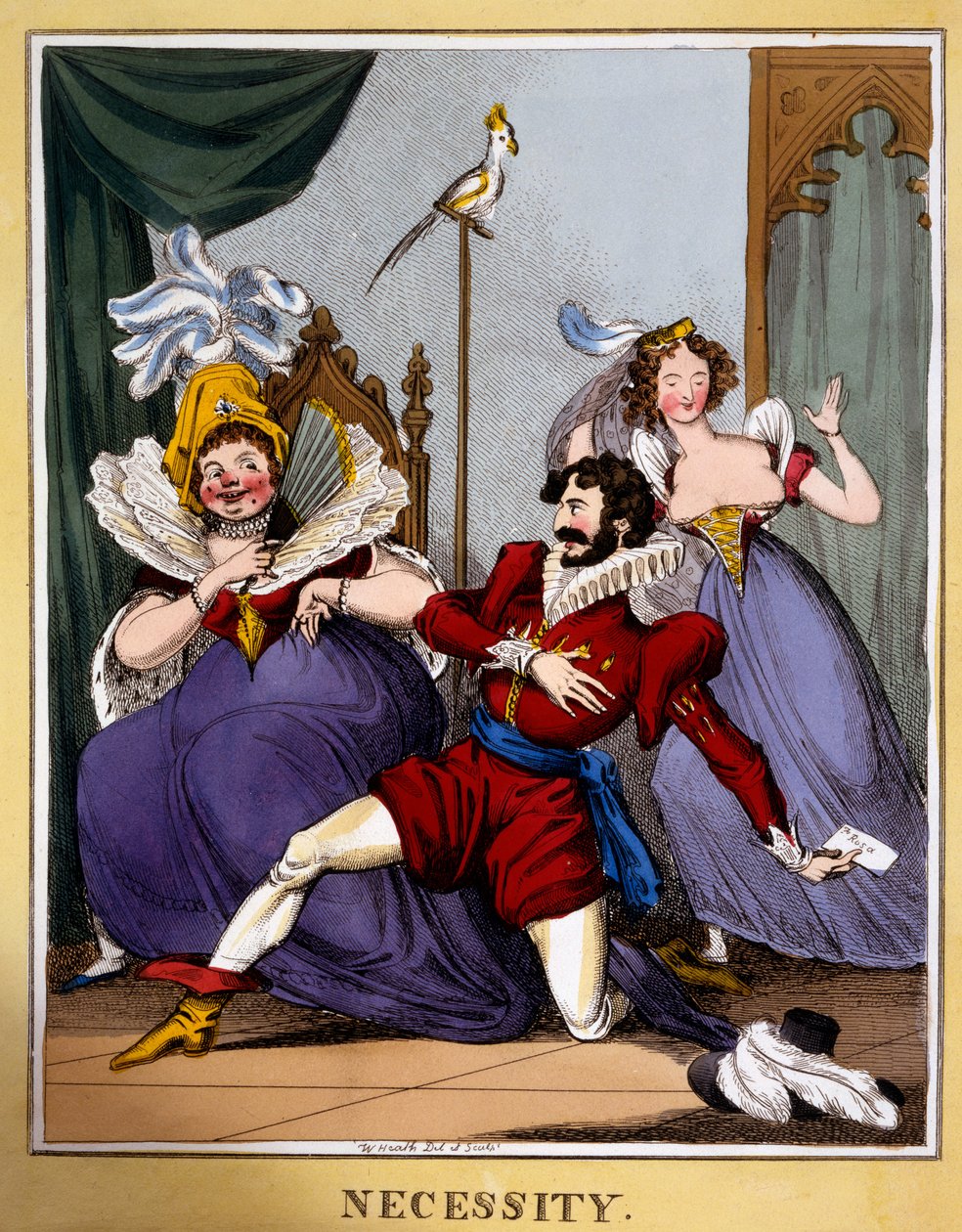 Notwendigkeit, ca. 1818 von William Heath