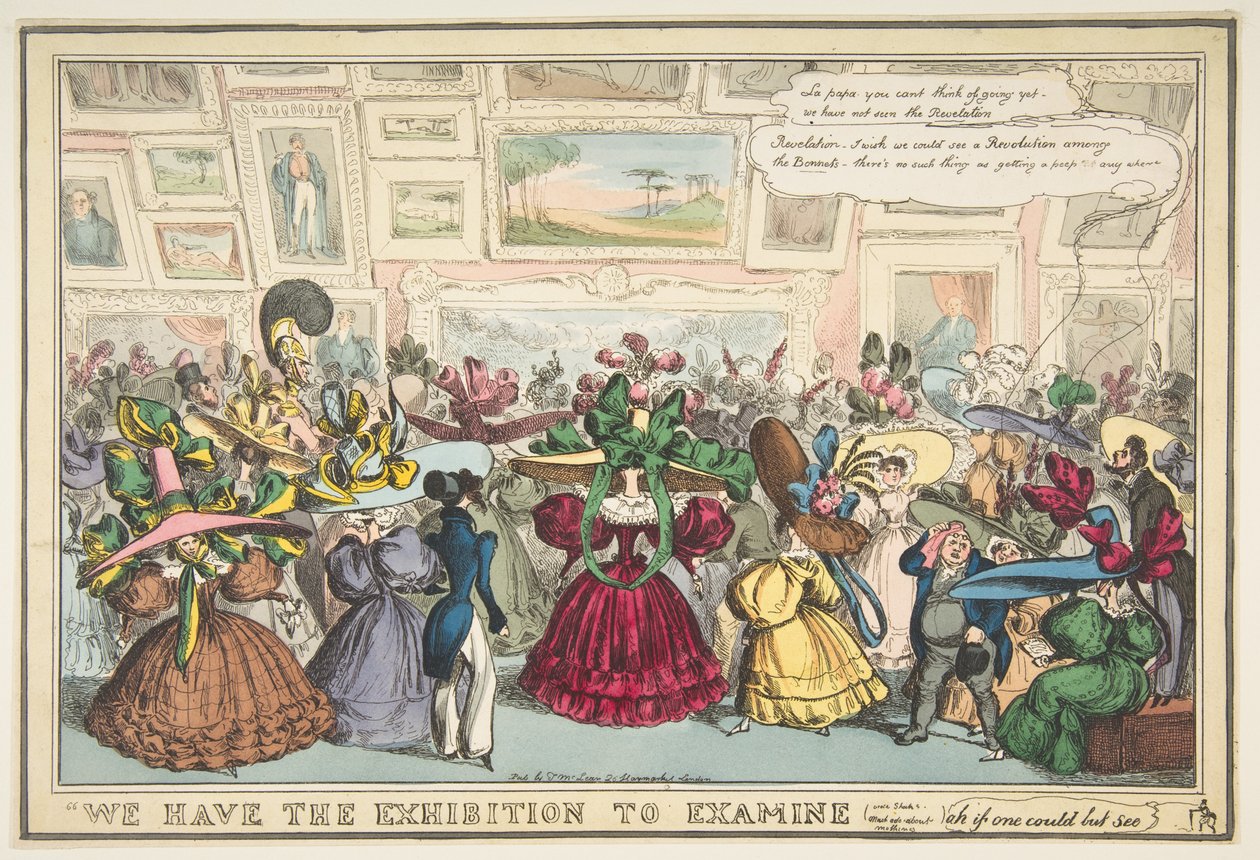 Wir haben die Ausstellung zu begutachten, 1810-40 von William Heath