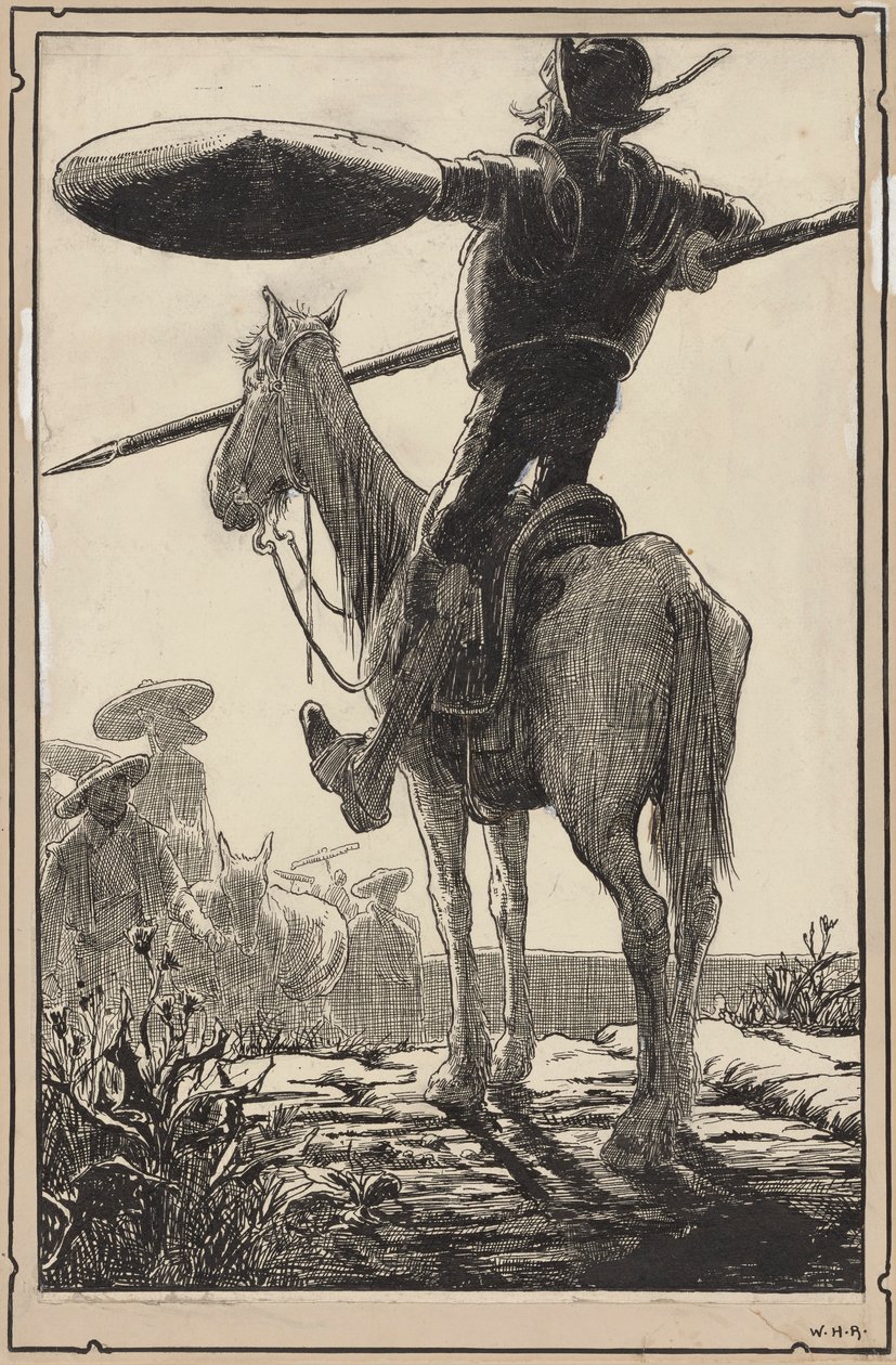 Don Quixote von William Heath Robinson