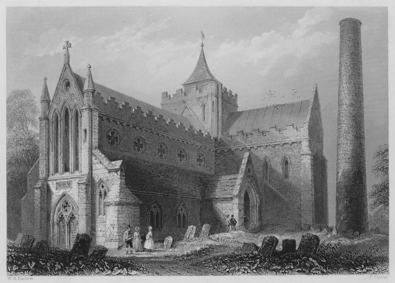 St. Canice, Kilkenny (Stich) von William Henry (after) Bartlett