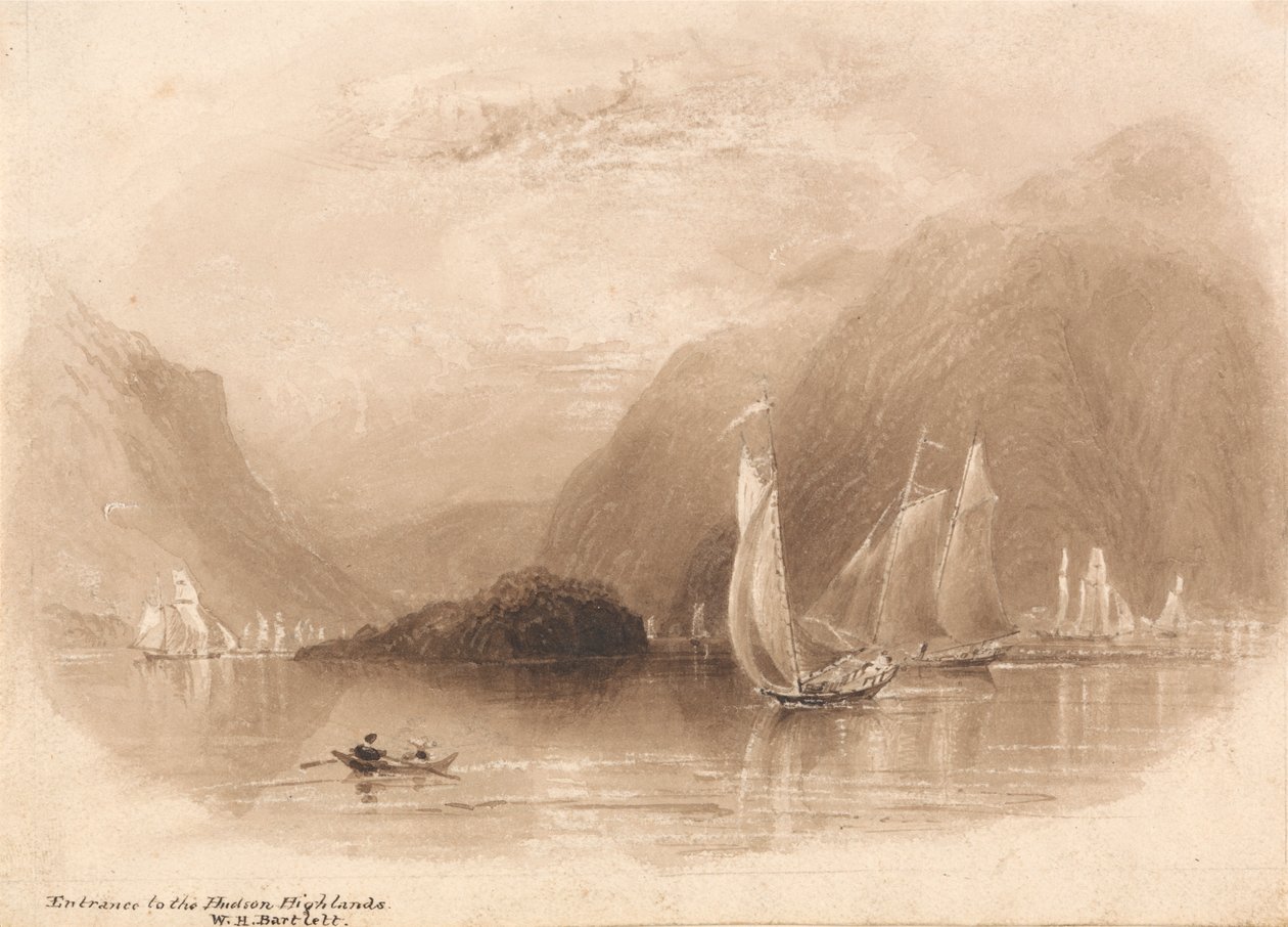 Eingang zu den Hudson Highlands von William Henry Bartlett