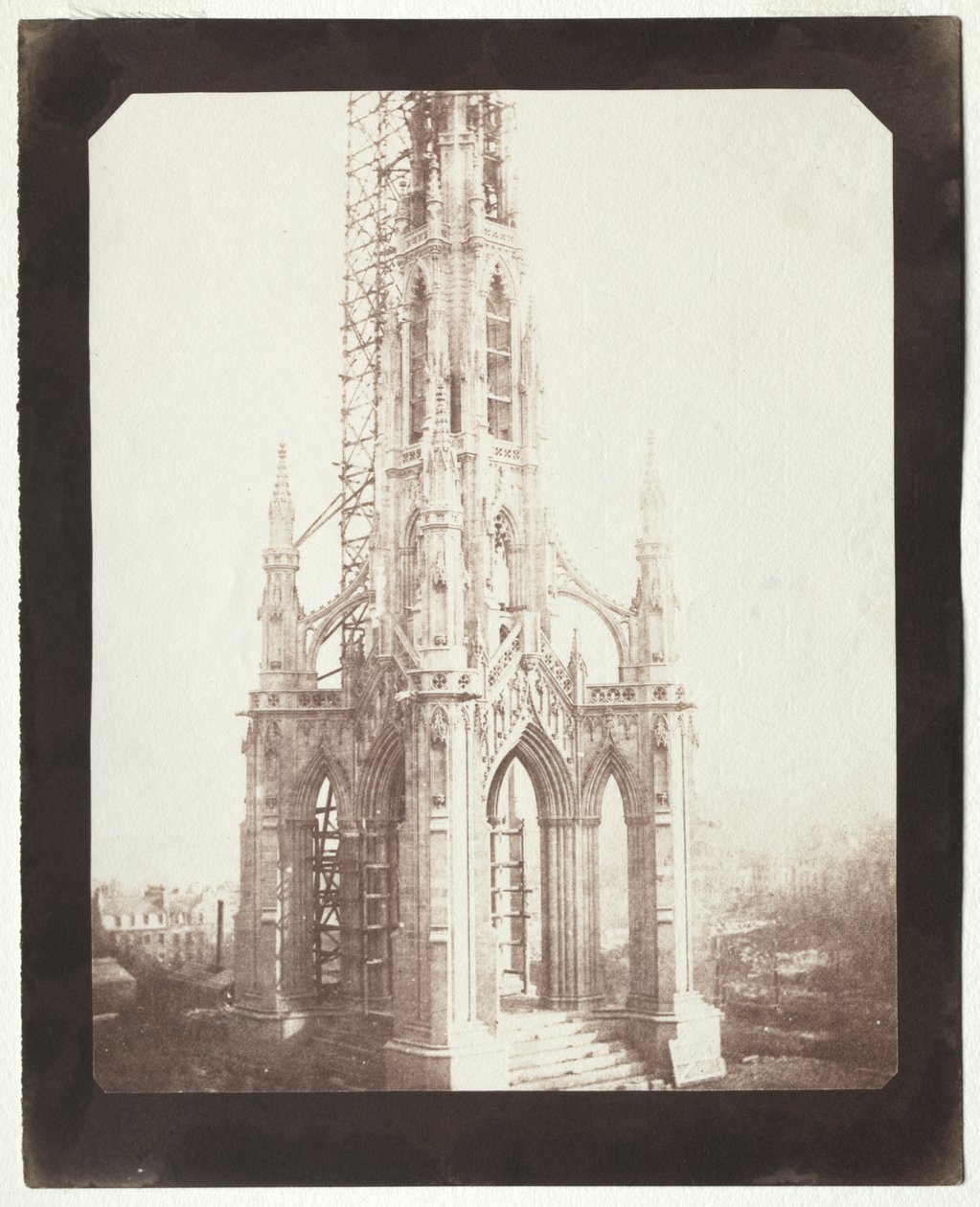 Scott-Denkmal im Bau von William Henry Fox Talbot