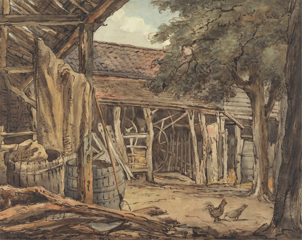 Ein Bauernhof von William Henry Hunt