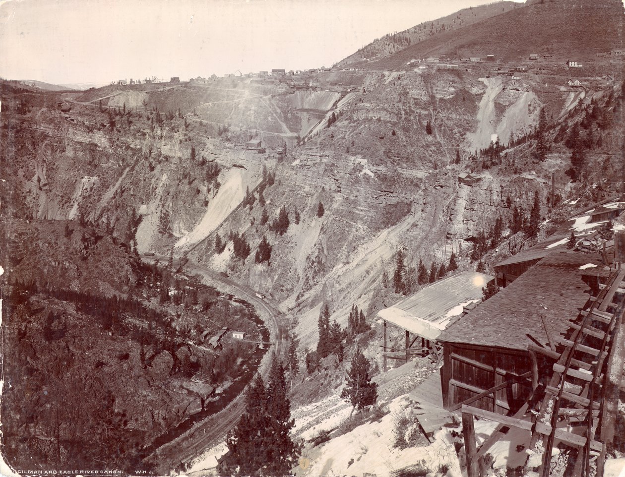 Gilman und Eagle River Canyon, ca. 1880-90 von William Henry Jackson