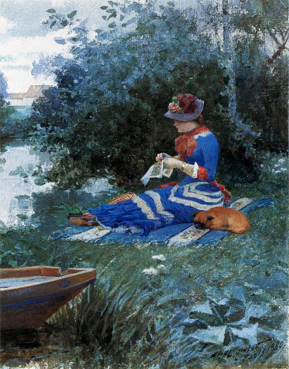 Ein ruhiger Nachmittag, 1880 von William Henry Lippincott