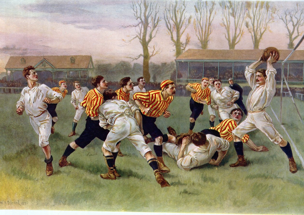 Das Fußballspiel, 1890 von William Heysham Overend
