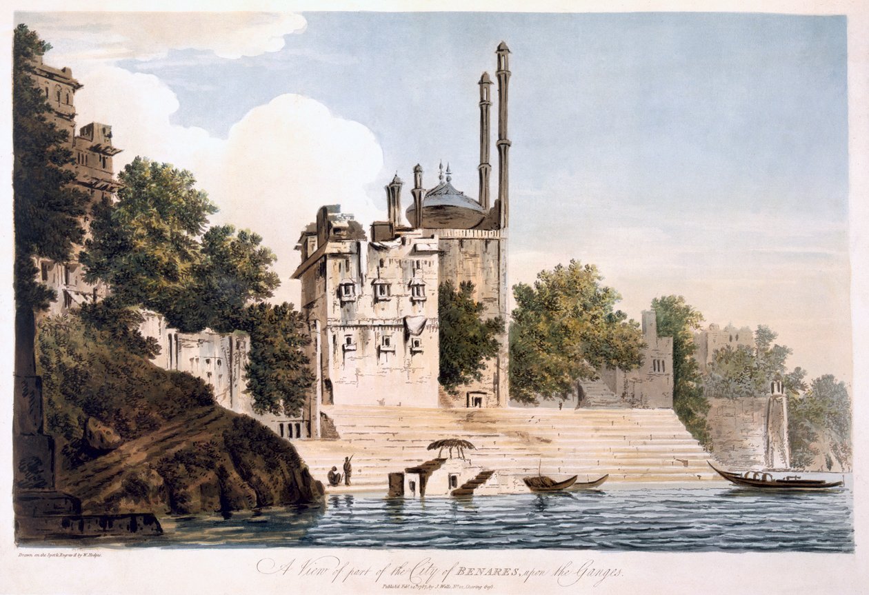 Benares am Ganges, 1787 von William Hodges