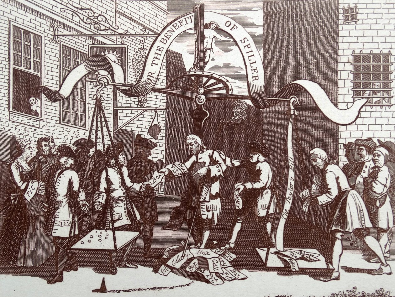 Jungen spähen auf die Natur von William Hogarth