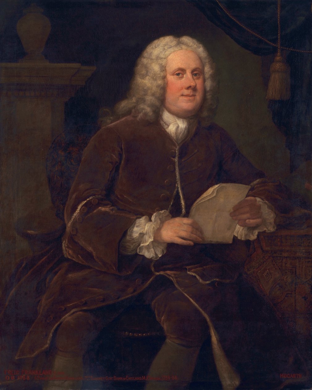 Frederick Frankland, ca. 1739-40 von William Hogarth