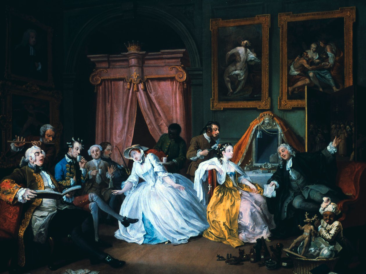 Marriage A-la-Mode: 4. Die Toilette, 1743 von William Hogarth