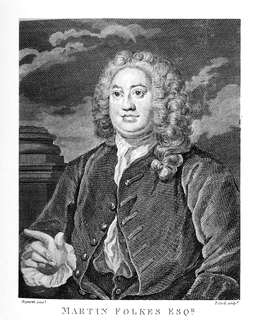 Martin Folkes esq. von William Hogarth