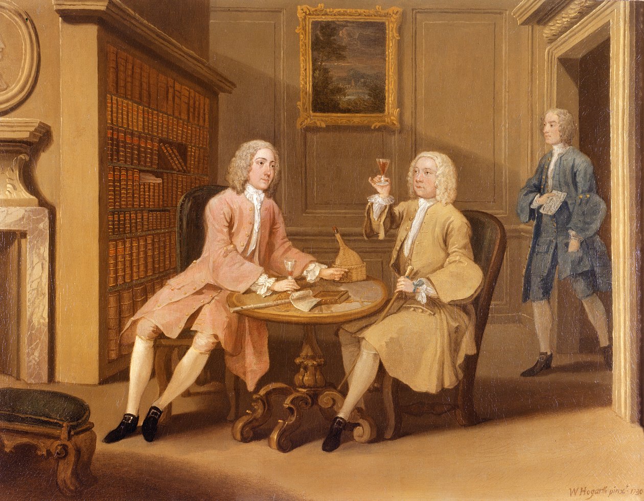 Mr. Woodbridge und Captain Holland von William Hogarth