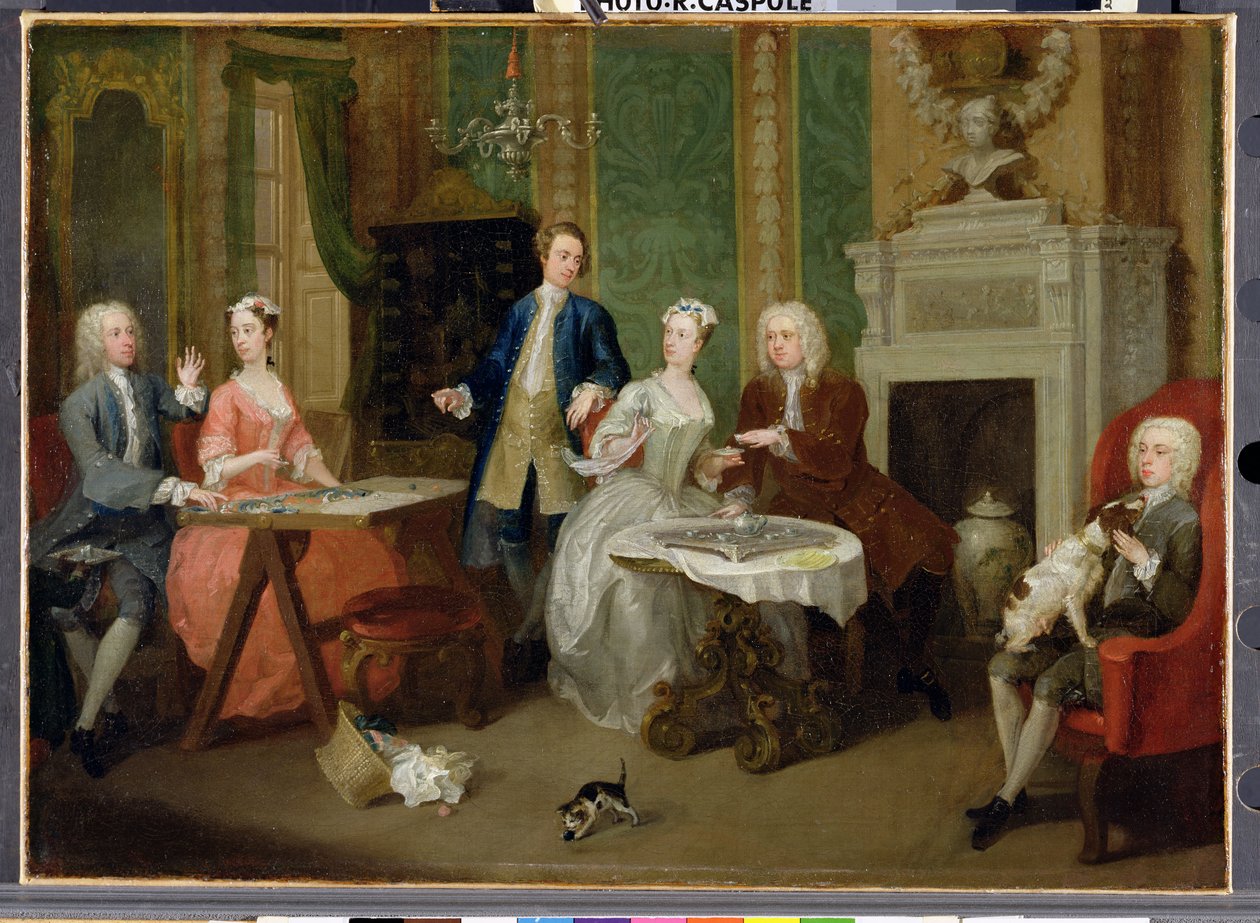 Porträt einer Familie, 1730er Jahre von William Hogarth