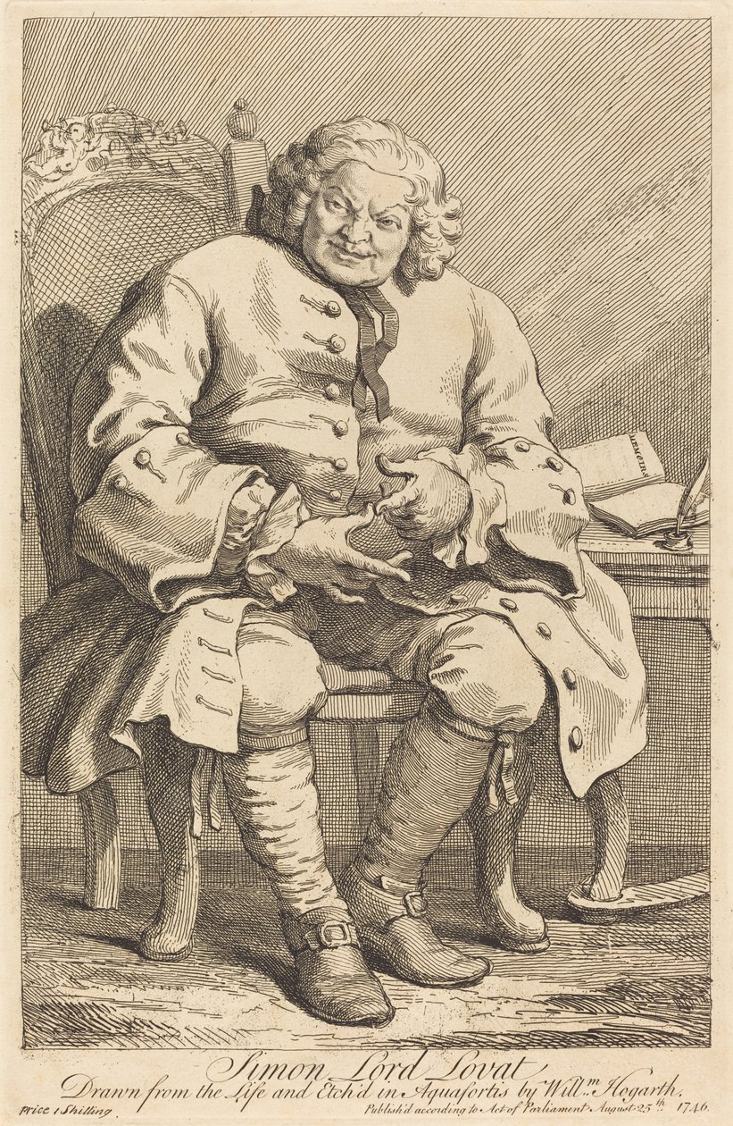 Simon Lord Lovat von William Hogarth