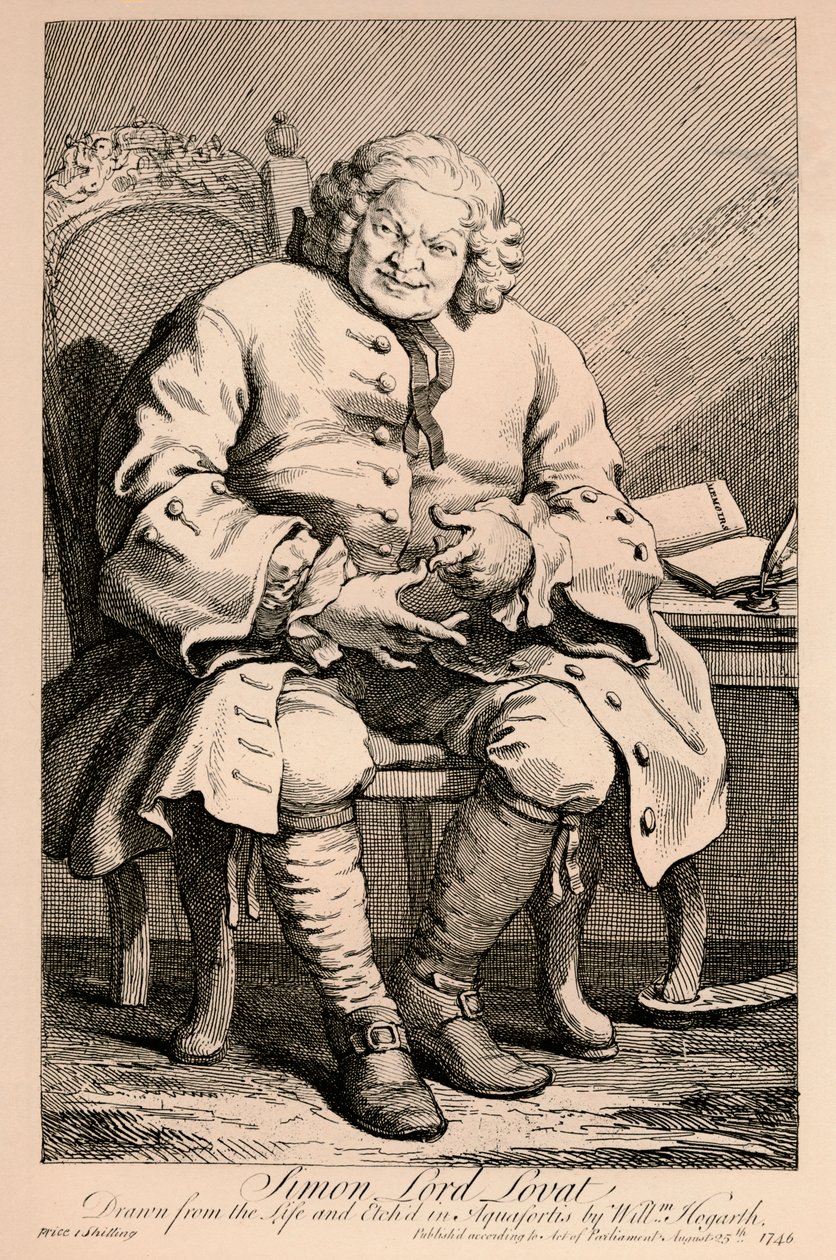 Simon, Lord Lovat, 1746 von William Hogarth