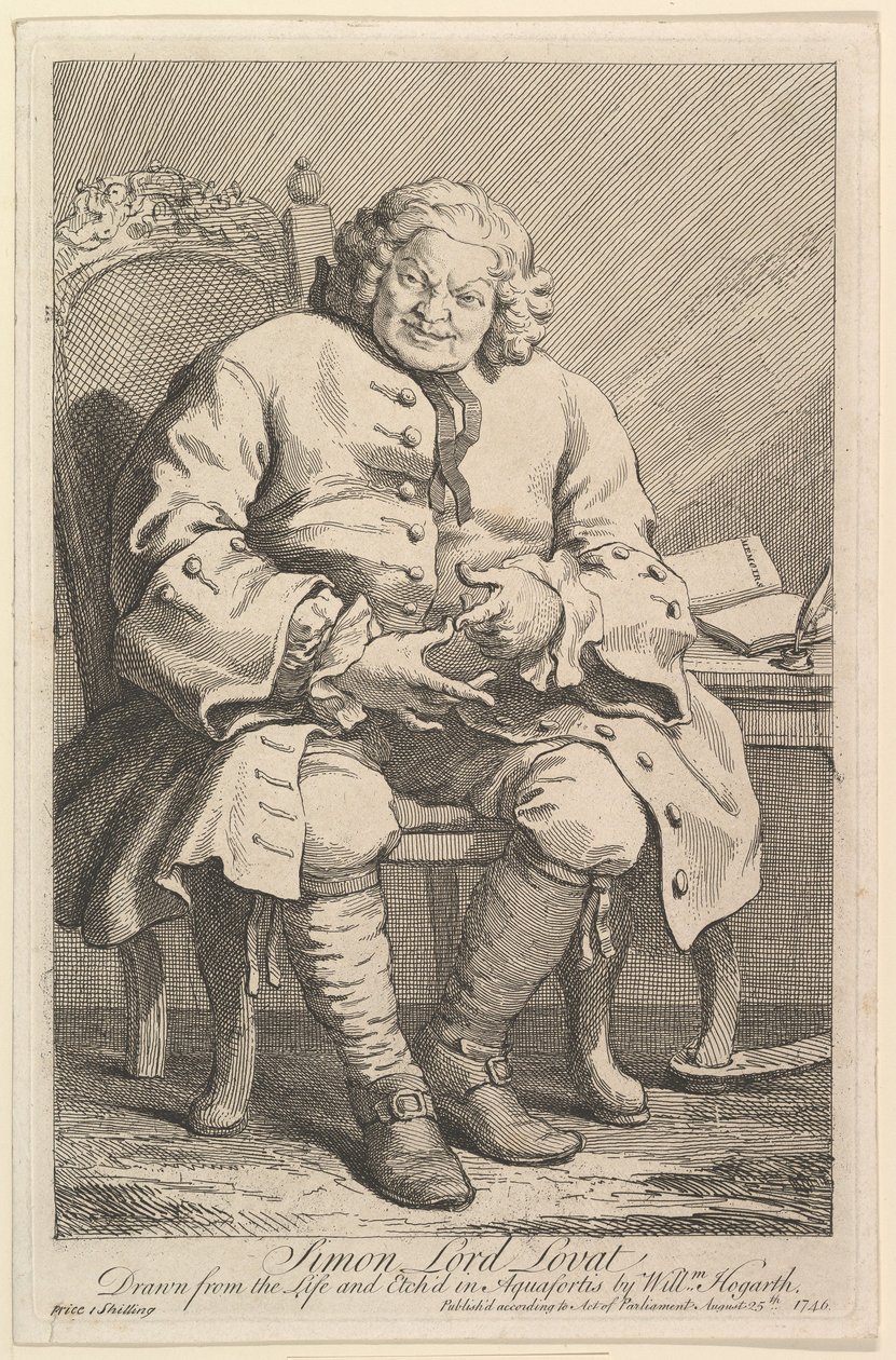 Simon Lord Lovat, 1746 von William Hogarth