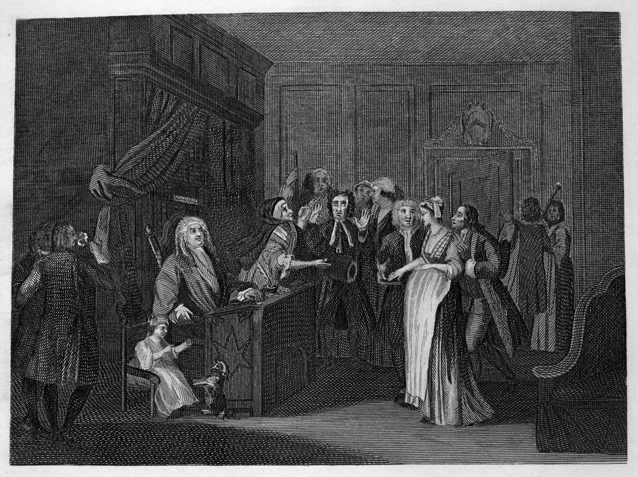 Ein Kind vereidigen von William Hogarth