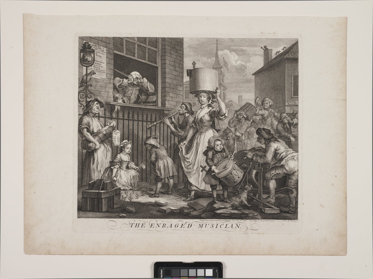 Der wütende Musiker von William Hogarth
