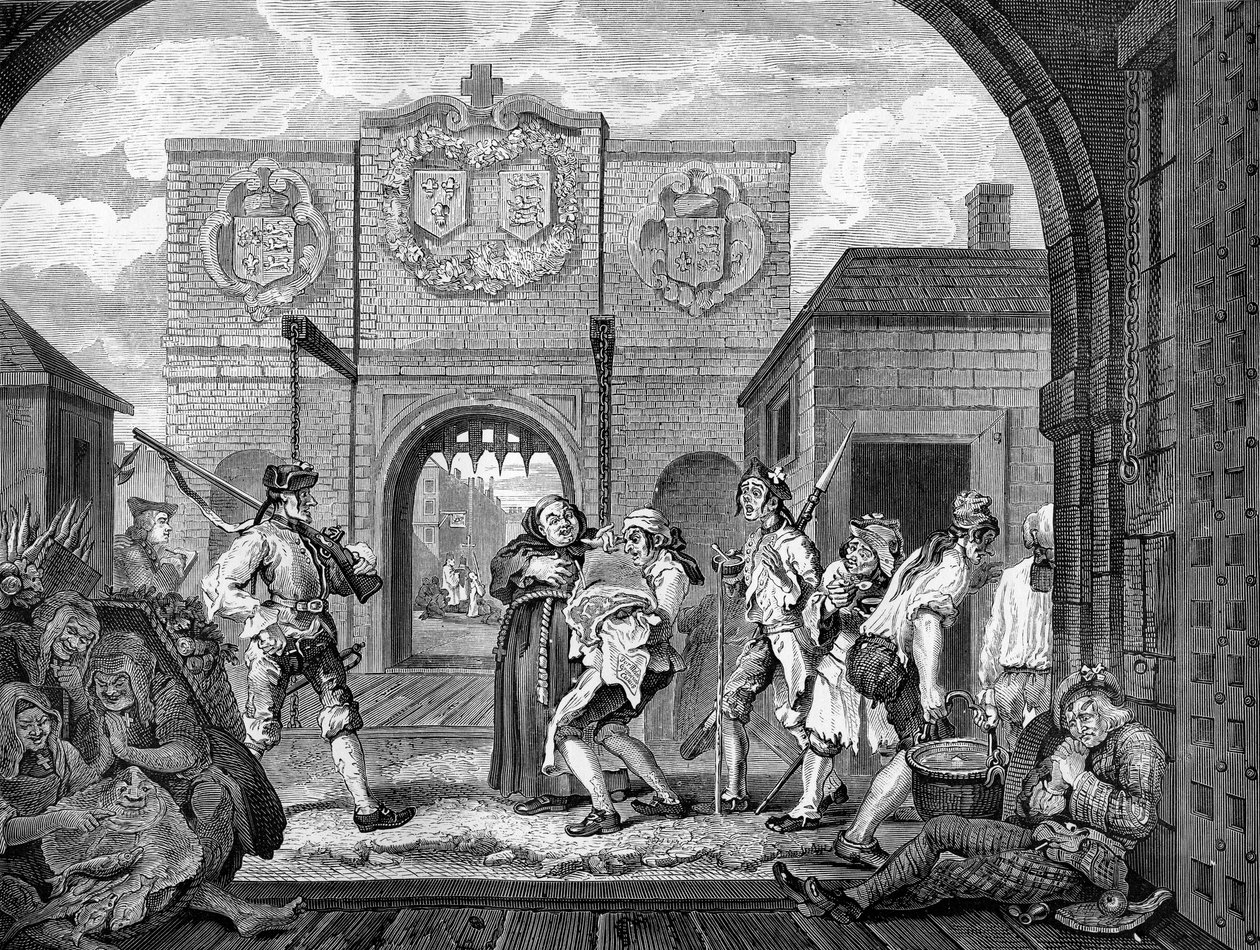 Die Tore von Calais von William Hogarth von William Hogarth