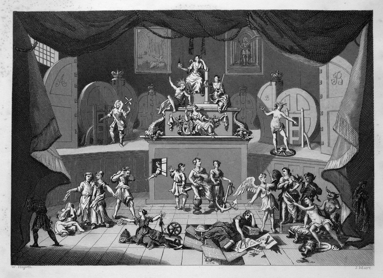 Die Lotterie von William Hogarth