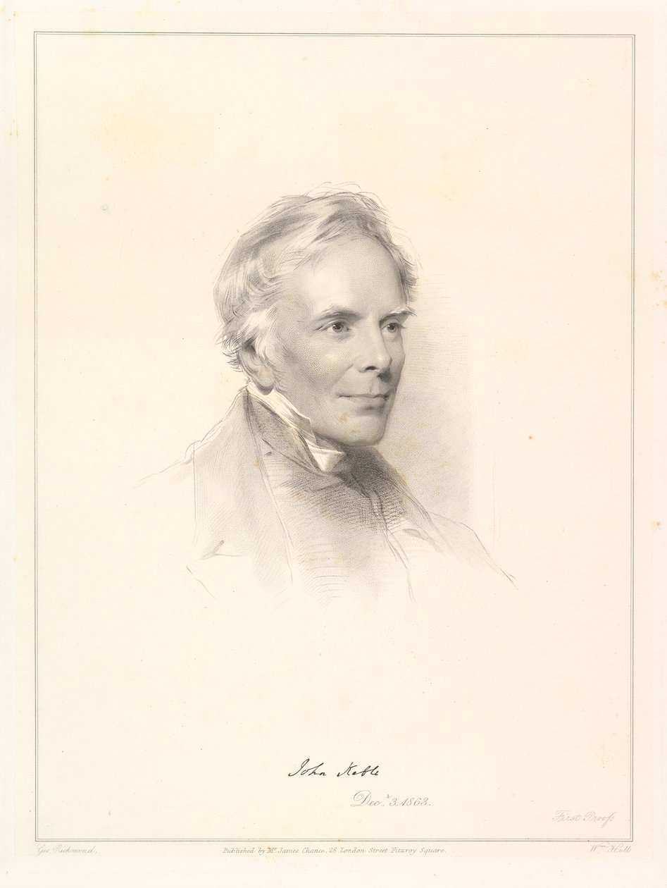 Porträt von John Keble, 1863 von William Holl