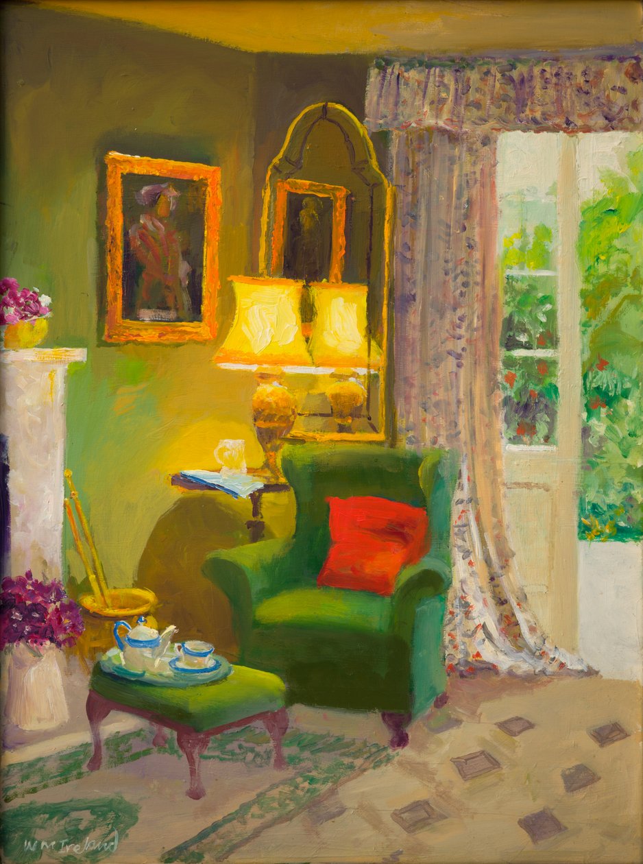 Rotes Kissen von William Ireland