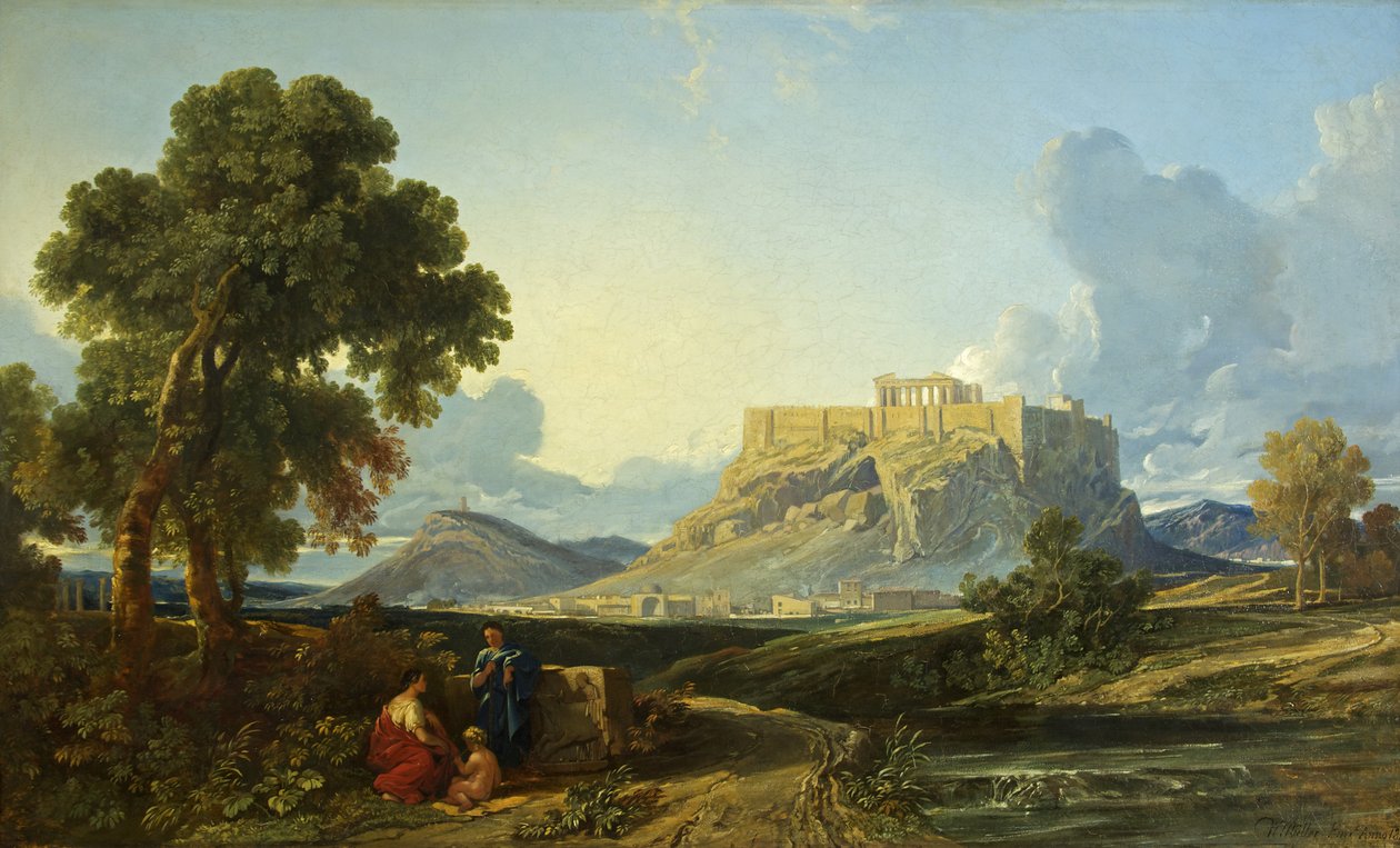 Die Akropolis, Athen von William James Muller