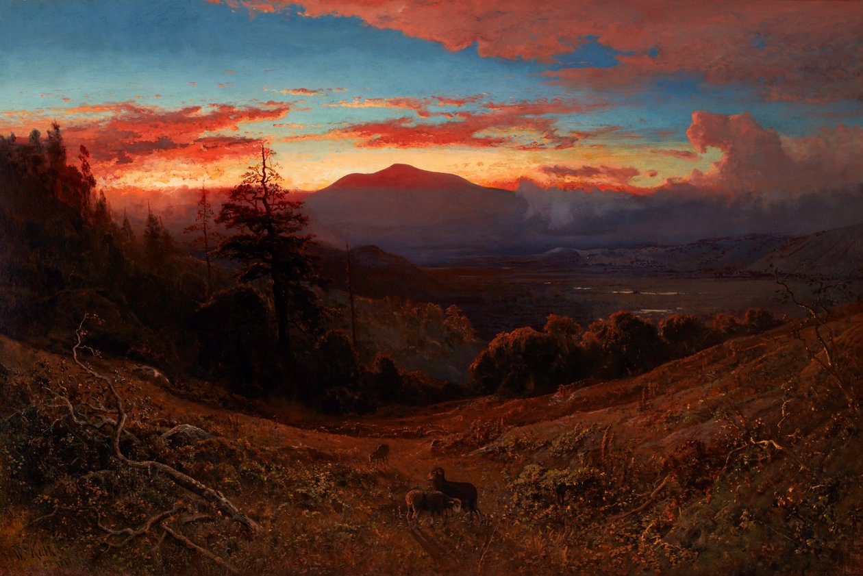 Sonnenuntergang auf Mount Diablo (Marin Sunset) von William Keith