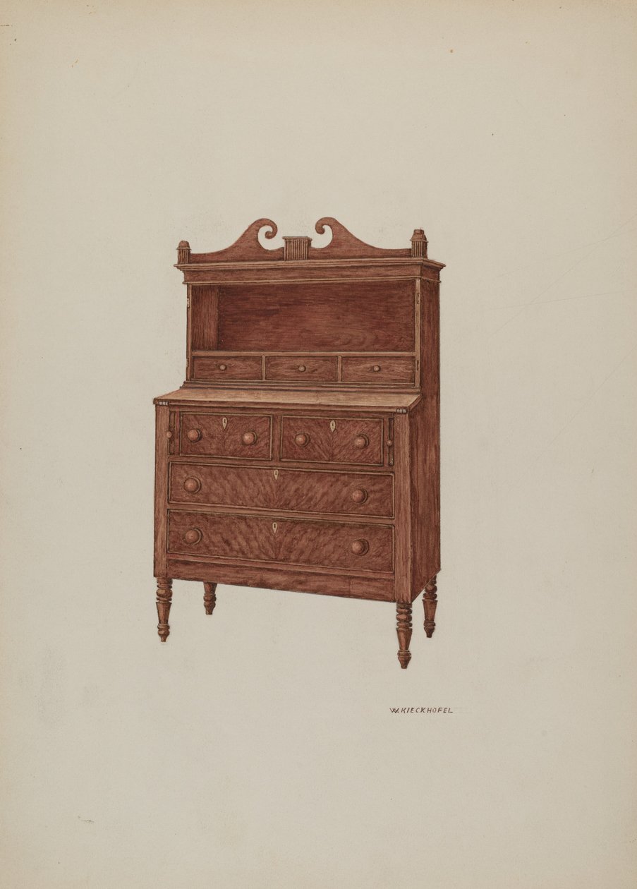 Sekretärschrank, 1935-1942 von William Kieckhofel
