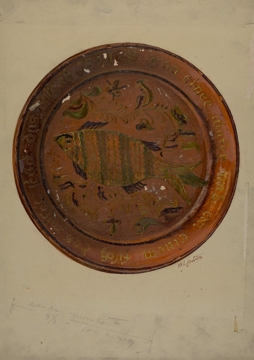 Pa. Deutsche Schale von William L Antrim