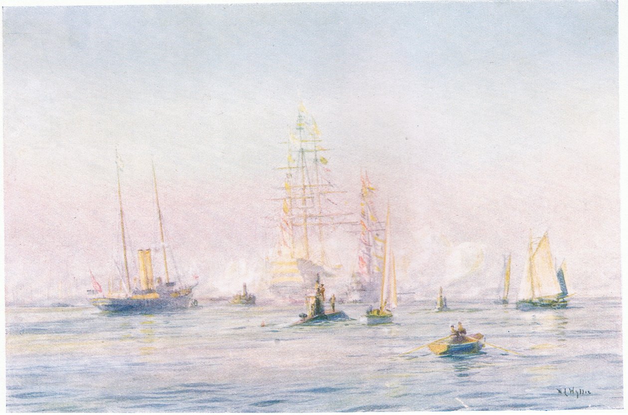 Hafen von Portsmouth 1912, 1915 von William Lionel Wyllie