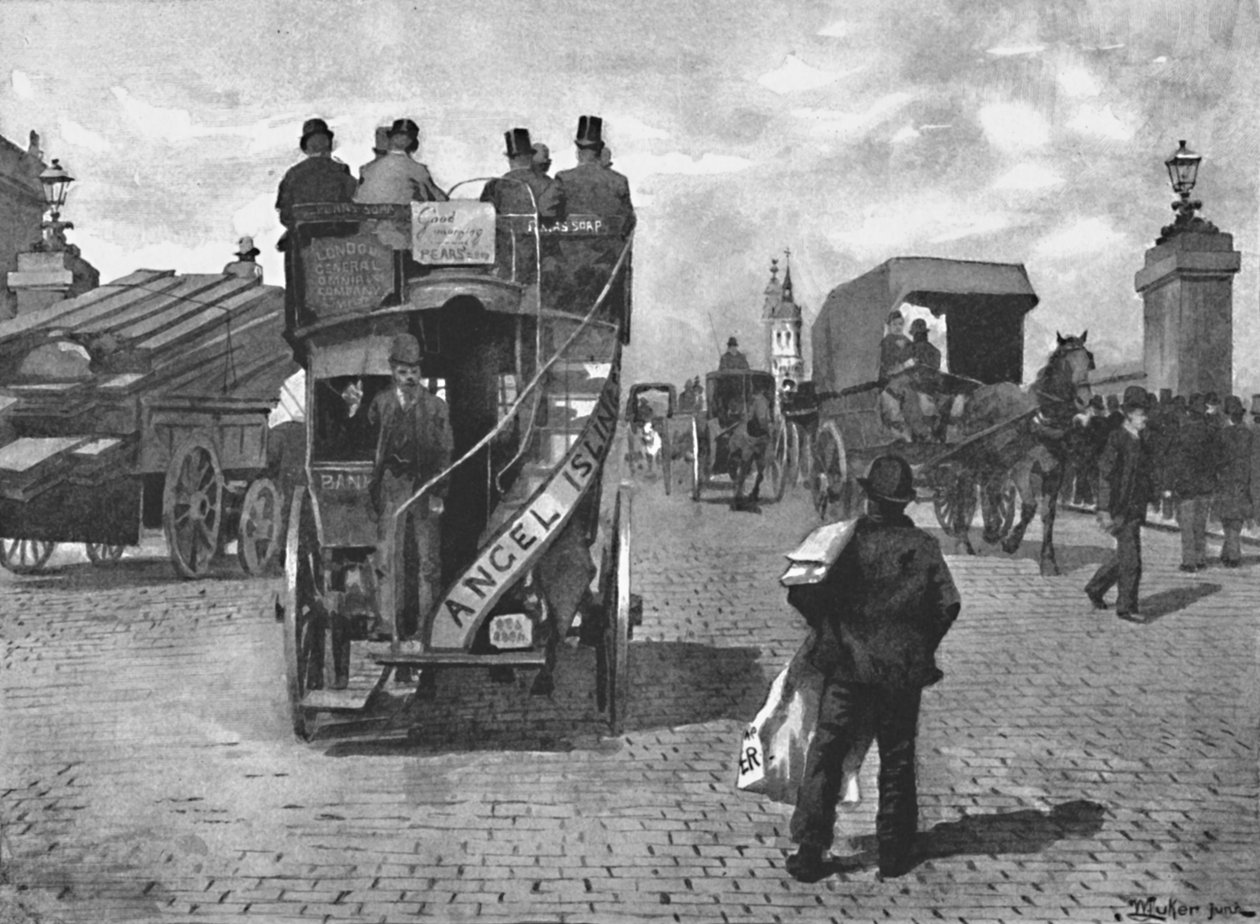 London Bridge, Süden, 1891 von William Luker