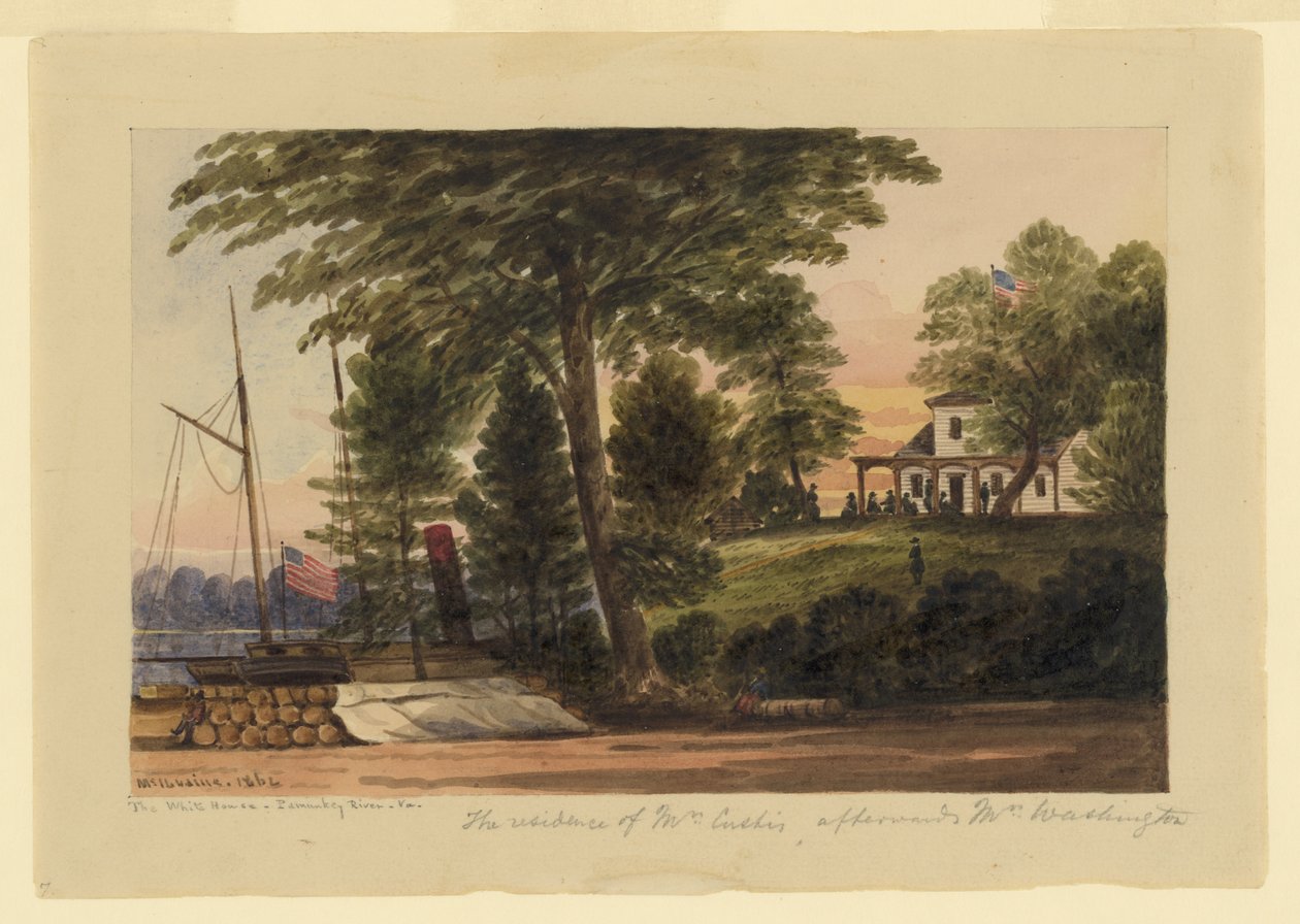 Das Weiße Haus - Pamunkey River von William McIlvaine