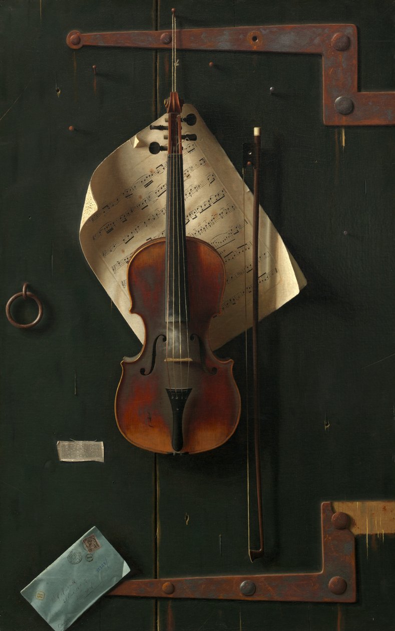 Die alte Geige, 1886 von William Michael Harnett