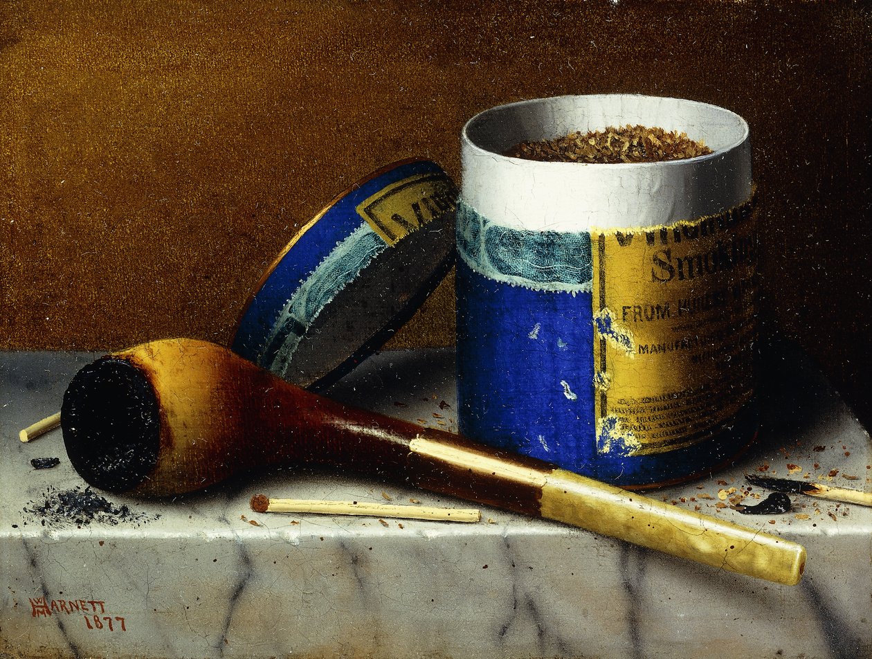 Tabak und Pfeife, 1877 von William Michael Harnett