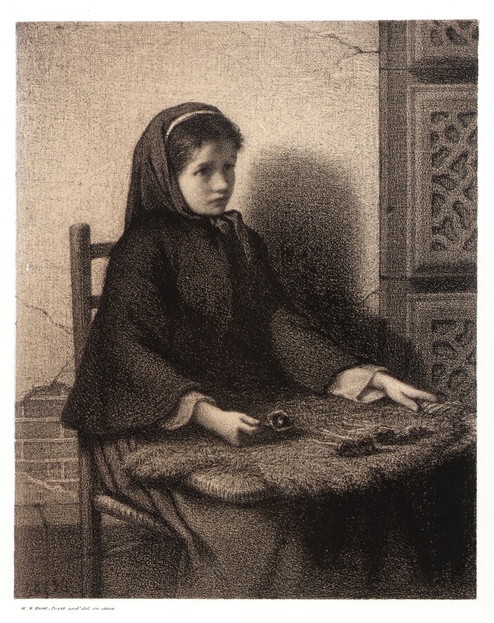 Veilchenmädchen von William Morris Hunt